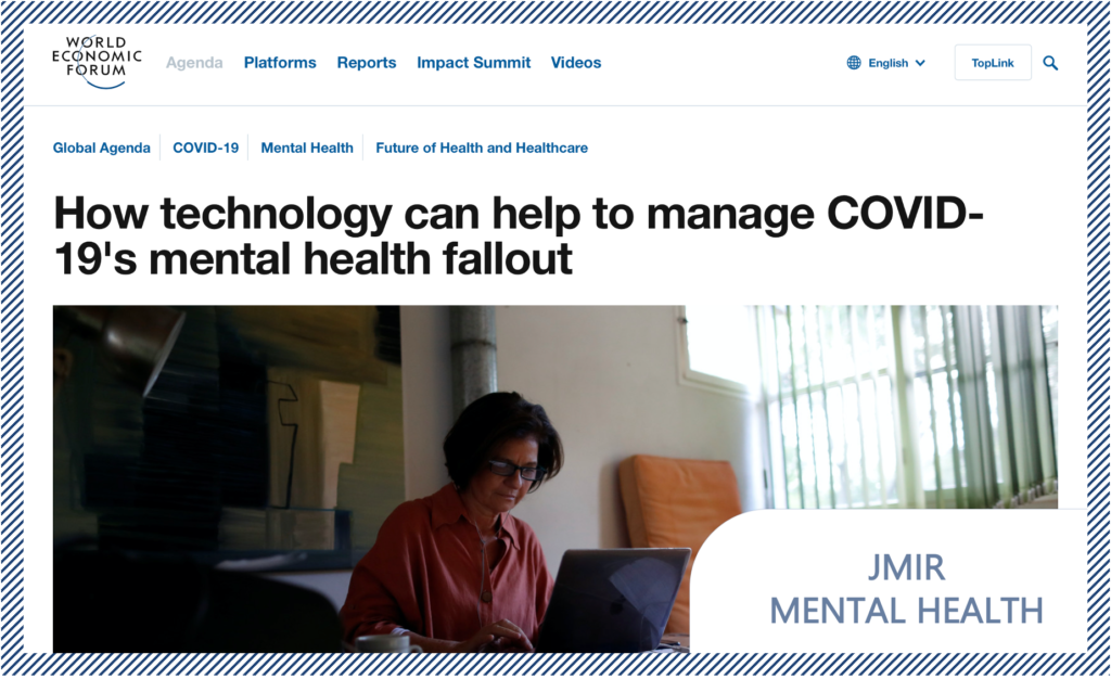 How technology can help to manage COVID-19’s mental health fallout