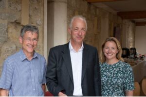 Rachel Upthegrove (pictured right) with John Geddes (centre) and Paul Harrison, Associate Head of Research at the Department of Psychiatry, University of Oxford (left).