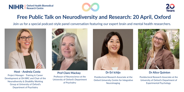 Join our free public talk on Neurodiversity and research